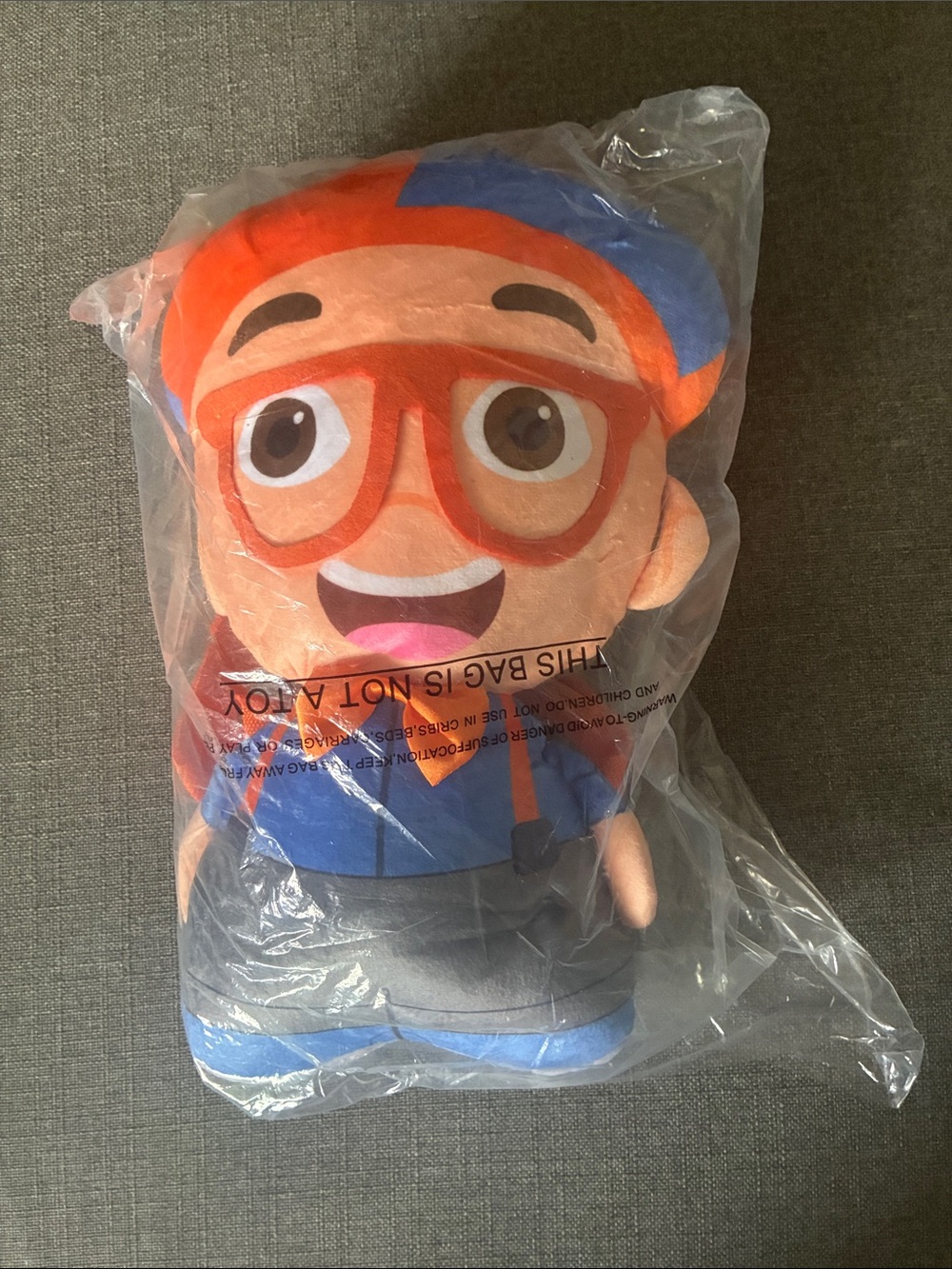 Blippi Plush Backpack with Top Zipper NWT